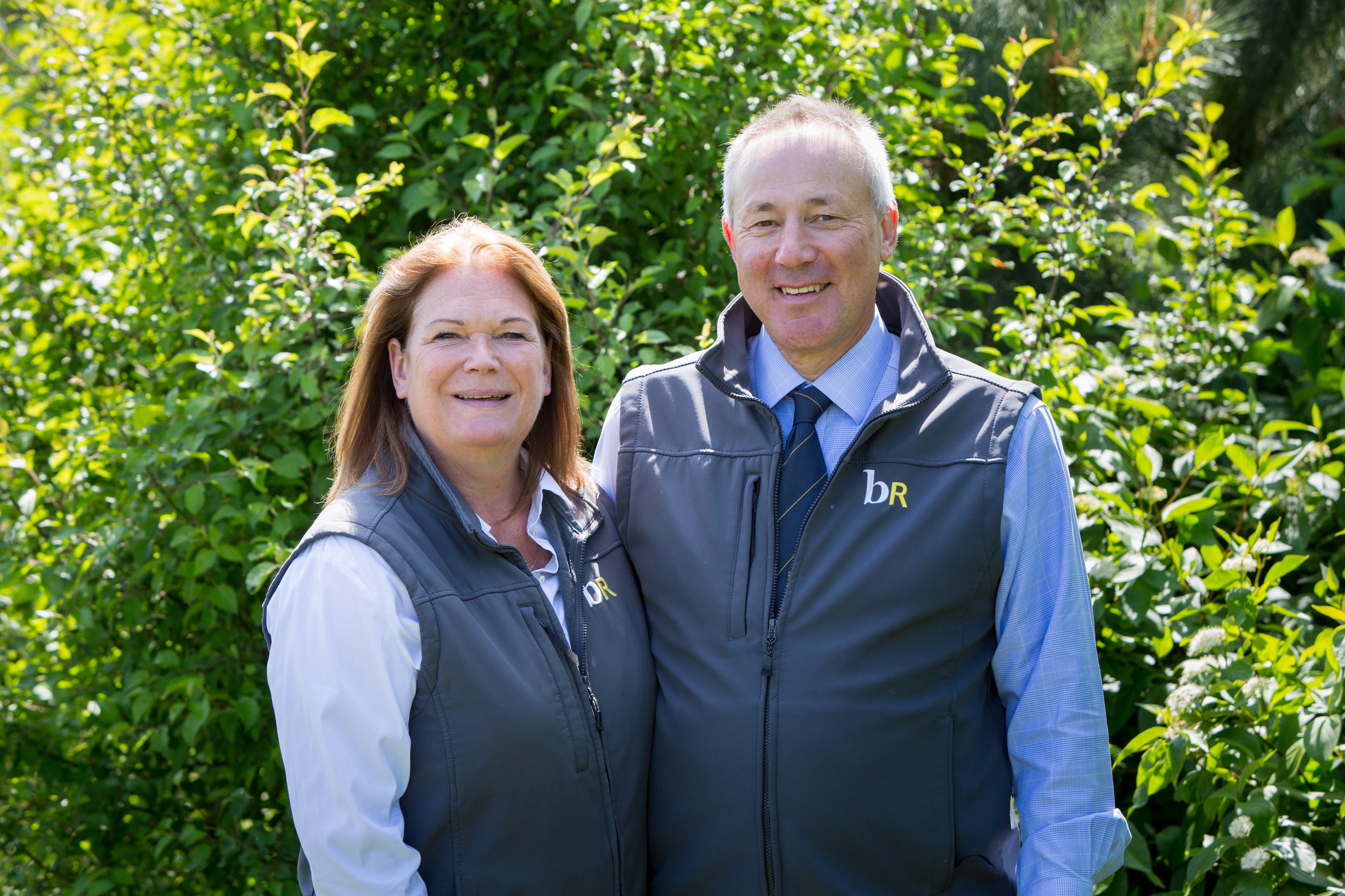 Mike Taylor with business partner and wife, Louise