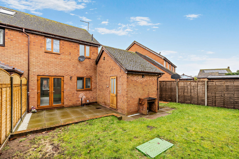 Rear of property